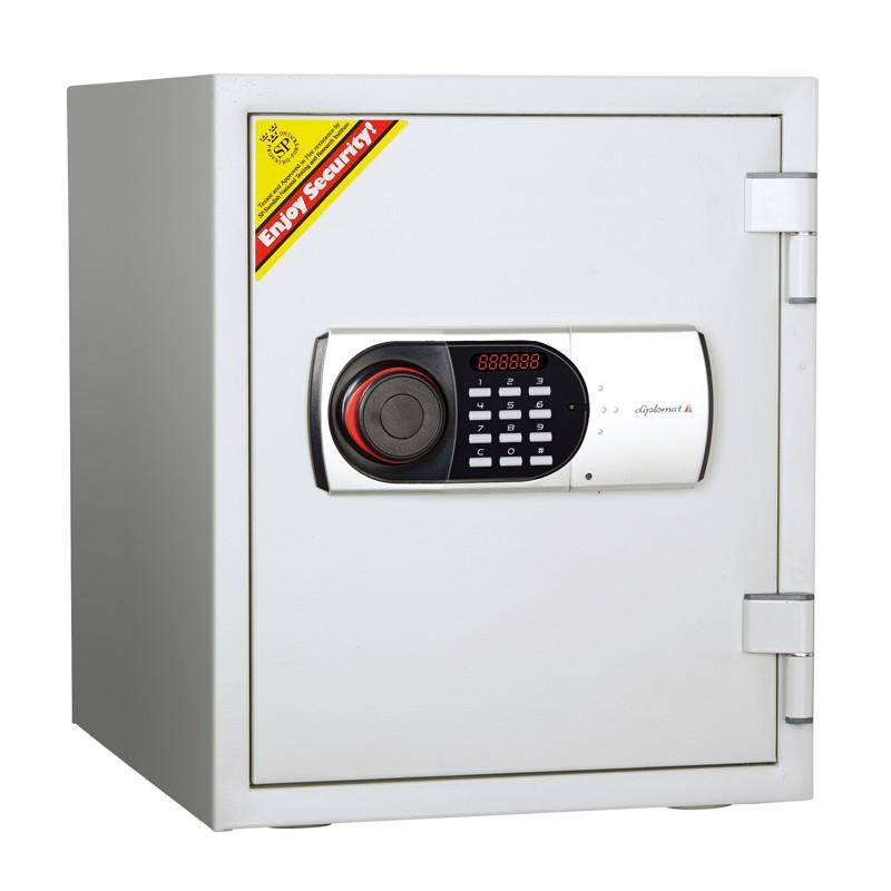デジタルテンキー式耐火・耐水金庫 125EN88WR A4対応 HOME SAFE＜家庭用耐火金庫＞ 1時間耐火 容量25L ディプロマット・ジャパン |  | 01