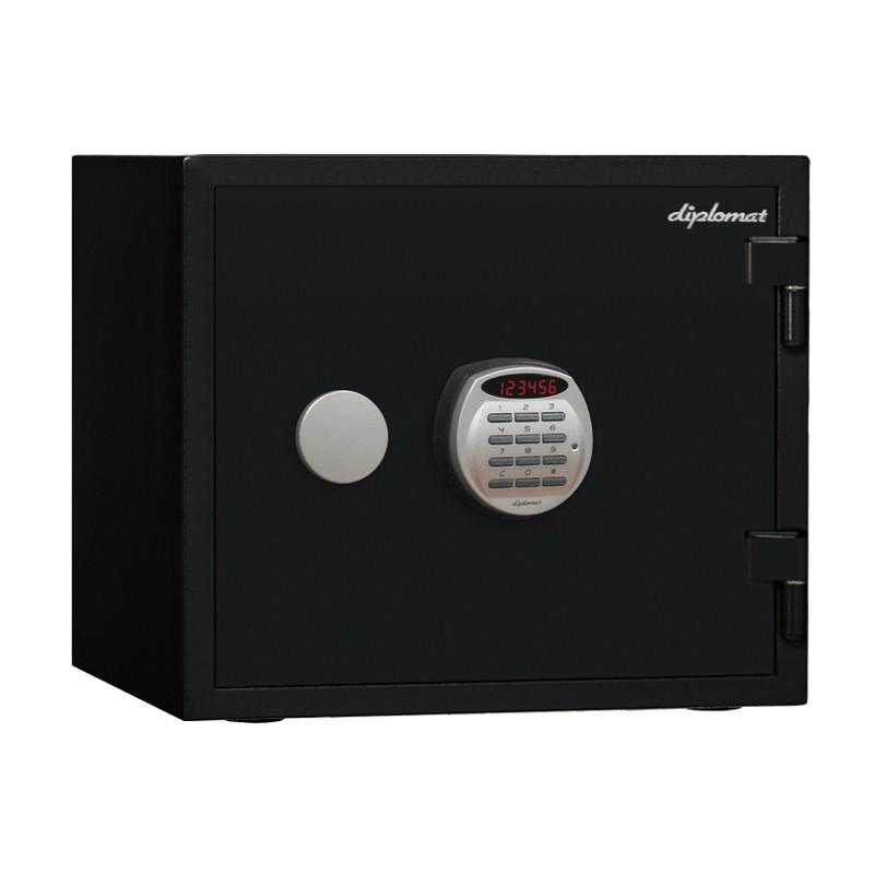 ディプロマット・ジャパン 耐火・耐水デザイン金庫 A119R3WRBLACK ブラック A4対応 HOME SAFE 家庭用耐火金庫 1時間耐火 容量19L | 