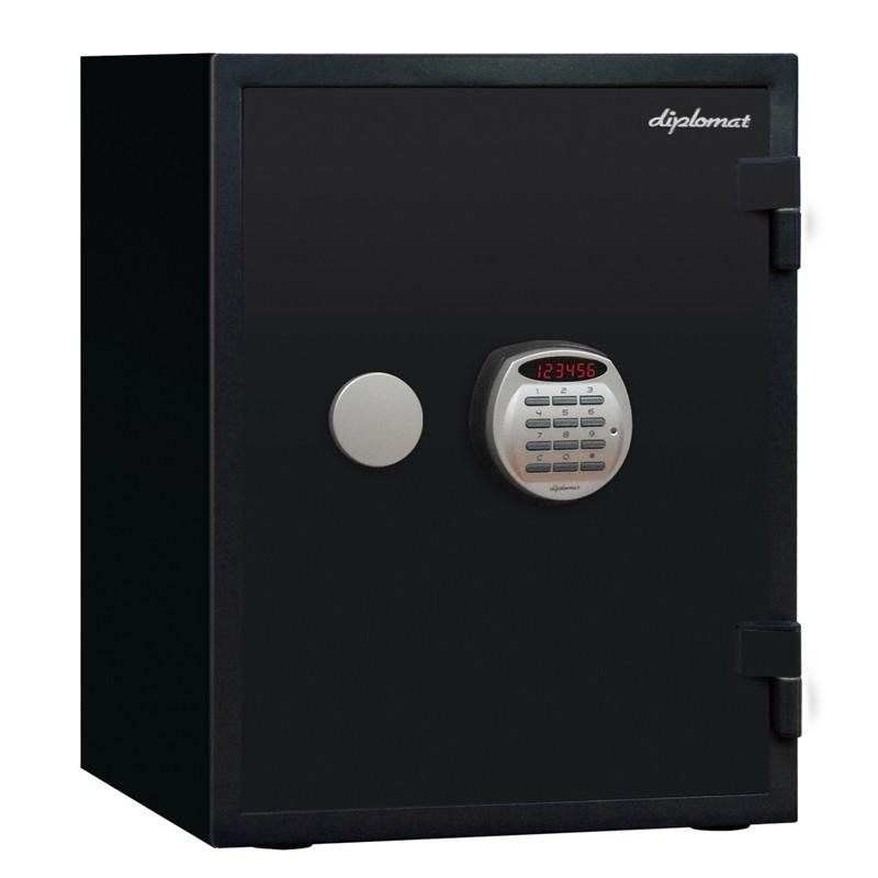 ディプロマット・ジャパン 耐火・耐水デザイン金庫 A530R3WRBLACK ブラック A4対応 HOME SAFE 家庭用耐火金庫 1時間耐火 容量36L | 