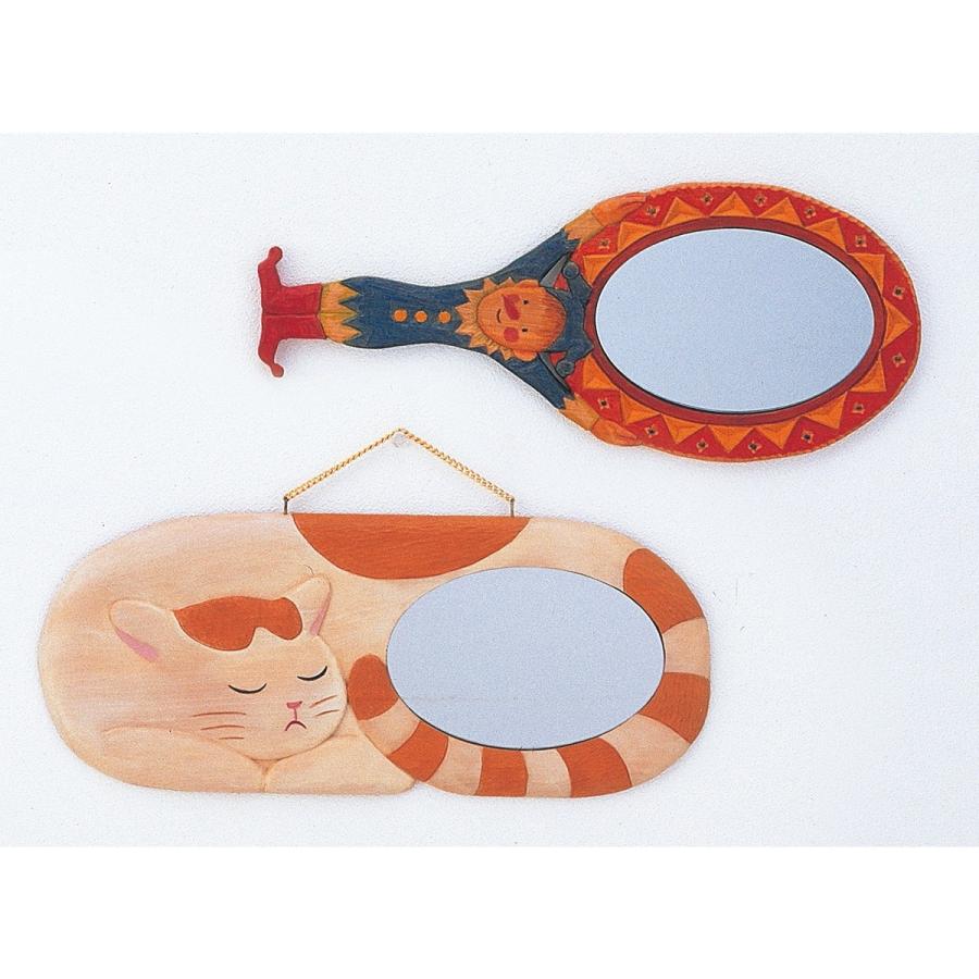 Artec(アーテック) 木彫鏡かざり(しな)鏡付 #30580 | 