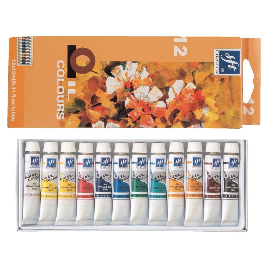Artec(アーテック) ファースター油絵具 12ml 12色セット #102039 | 