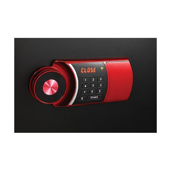 【メーカー欠品中　納期未定】【開梱設置無料】エーコー テンキー式小型耐火金庫 イエス・カラーセーフ 21L レッド YESM-020RD 地震 災害 防災 |  | 02