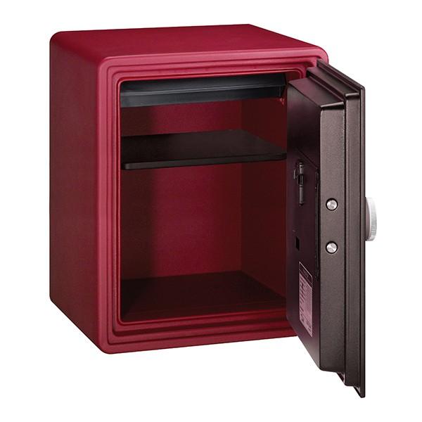 【開梱設置無料】エーコー テンキー式 錠無タイプ 小型耐火金庫 イエス カラーセーフ 41L レッド YES-031DRD 地震 災害 防災 |  | 01