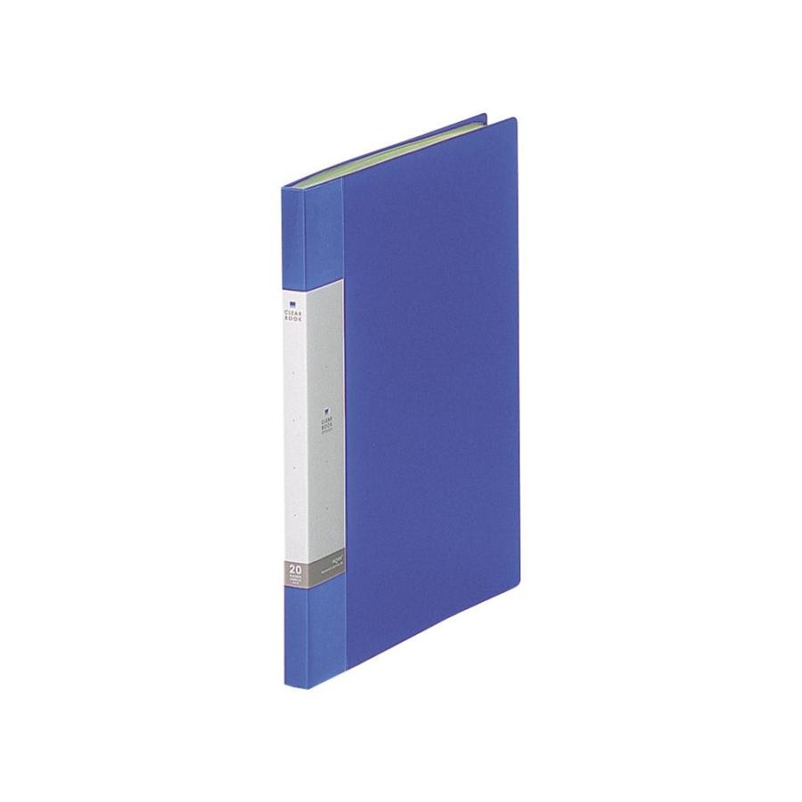 LIHIT LAB.＜リヒトラブ＞ リクエスト クリヤーブック　G3201-8青　A4 タテ型　20枚 | 