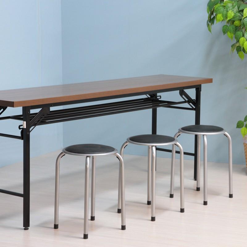 不二貿易 パイプ丸イス　FB-01BK(1010BK) 88623 |  | 02