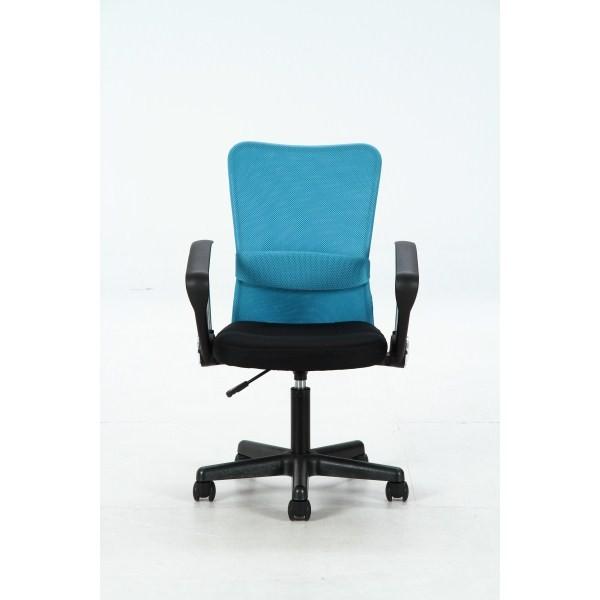 不二貿易 メッシュバックチェアー　ハンター　肘付 BL ブルー 94432 |  | 01