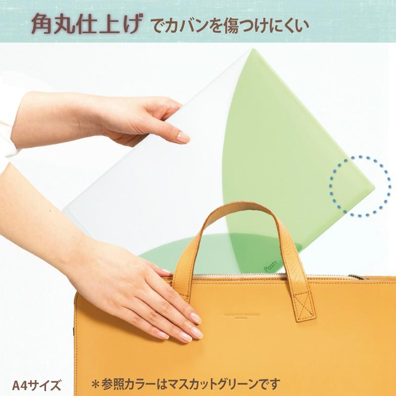 プラス(PLUS) クリアーホルダー パスティ A4サイズ　FL-700P4　5冊セット　ソーダブルー　98-704 | PLUS | 05