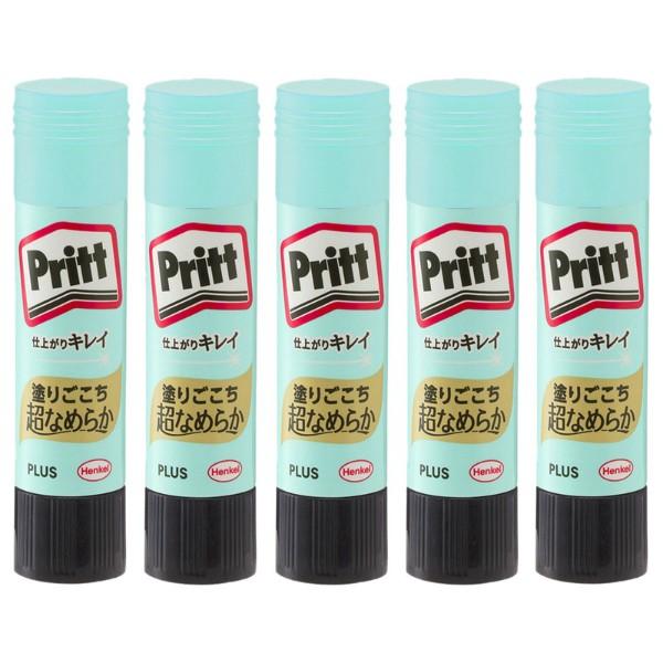 プラス(PLUS) スティックのり Pritt（プリット） スムーズプリット レギュラー 10g 5本パック NS-721-5P セリースパック入り 29-716 | PLUS | 01