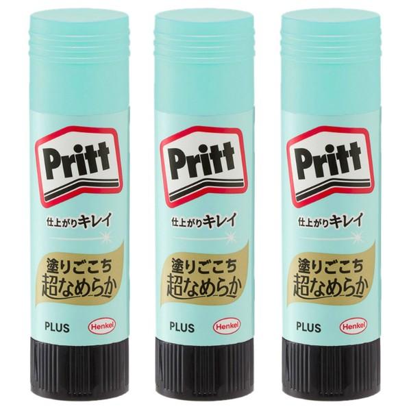 プラス(PLUS) スティックのり Pritt（プリット） スムーズプリット　ミディアム　22g　3本パック　NS-722-3P　セリースパック入り　29-719 | PLUS | 01
