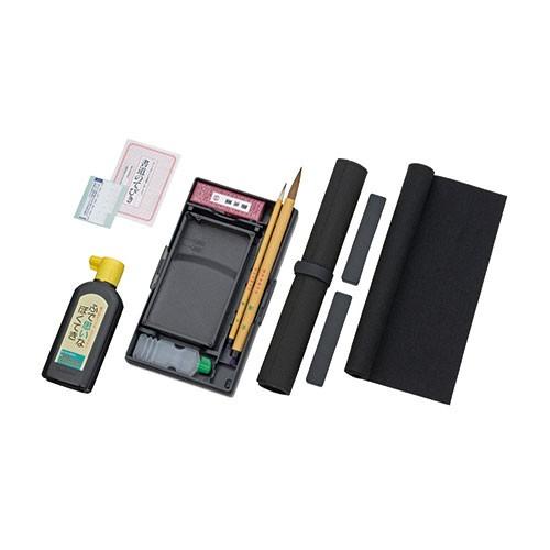 呉竹＜クレタケ＞ 書道セット GA-432S 赤 GA432-11(GA-432-11) | 呉竹 | 01