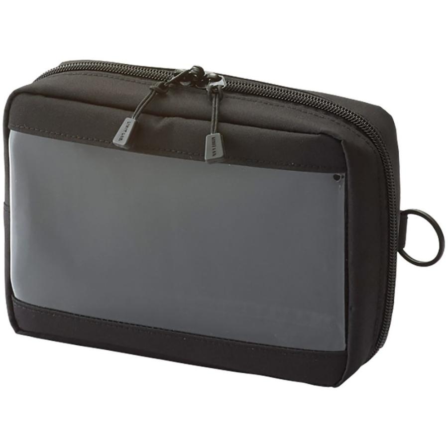 LIHIT LAB.＜リヒトラブ＞SMART FIT＜スマート フィット＞ クリヤーボックスポーチ A6　ブラック F7582-24 | 