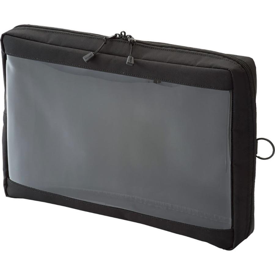 LIHIT LAB.＜リヒトラブ＞ SMART FIT＜スマート フィット＞ クリヤーボックスポーチ A4 ブラック F7585-24 | 