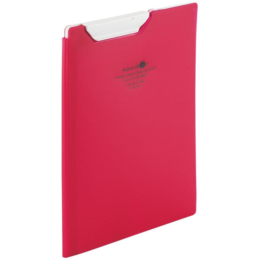 LIHIT LAB.＜リヒトラブ＞ AQUA DROPs クリップファイル A5 赤 F5065-3 | 