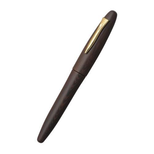 【欠品中:納期未定 入荷次第発送】プラチナ萬年筆 万年筆 出雲鉄刀木 PIZ-50000T＃21-3 グロスタガヤサン 中字 出雲桐箱入 | プラチナ万年筆