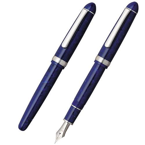 プラチナ萬年筆 万年筆 ＃3776 センチュリー セルロイド ミッドナイトオーシャン PTB-35000SR#50-4 太字 | プラチナ万年筆