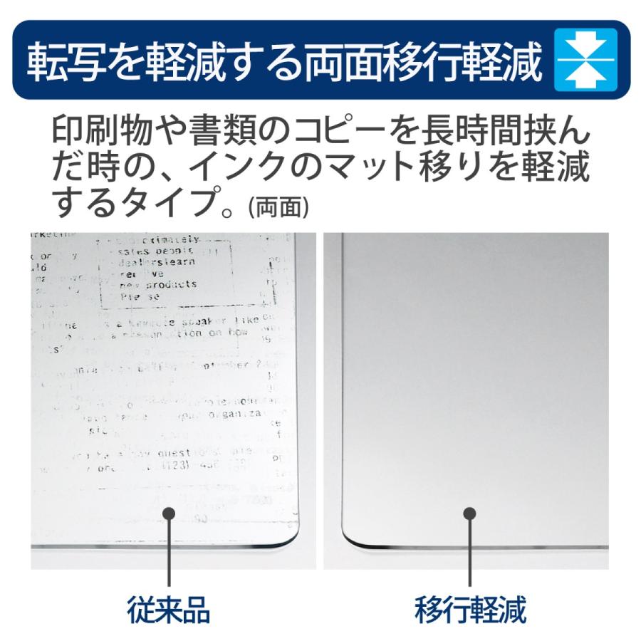 プラス(PLUS) デスクマット （塩ビ）ななめカット 薄手1.2mm厚 OA DM-010FS 600×450mm 41-046 | PLUS | 04