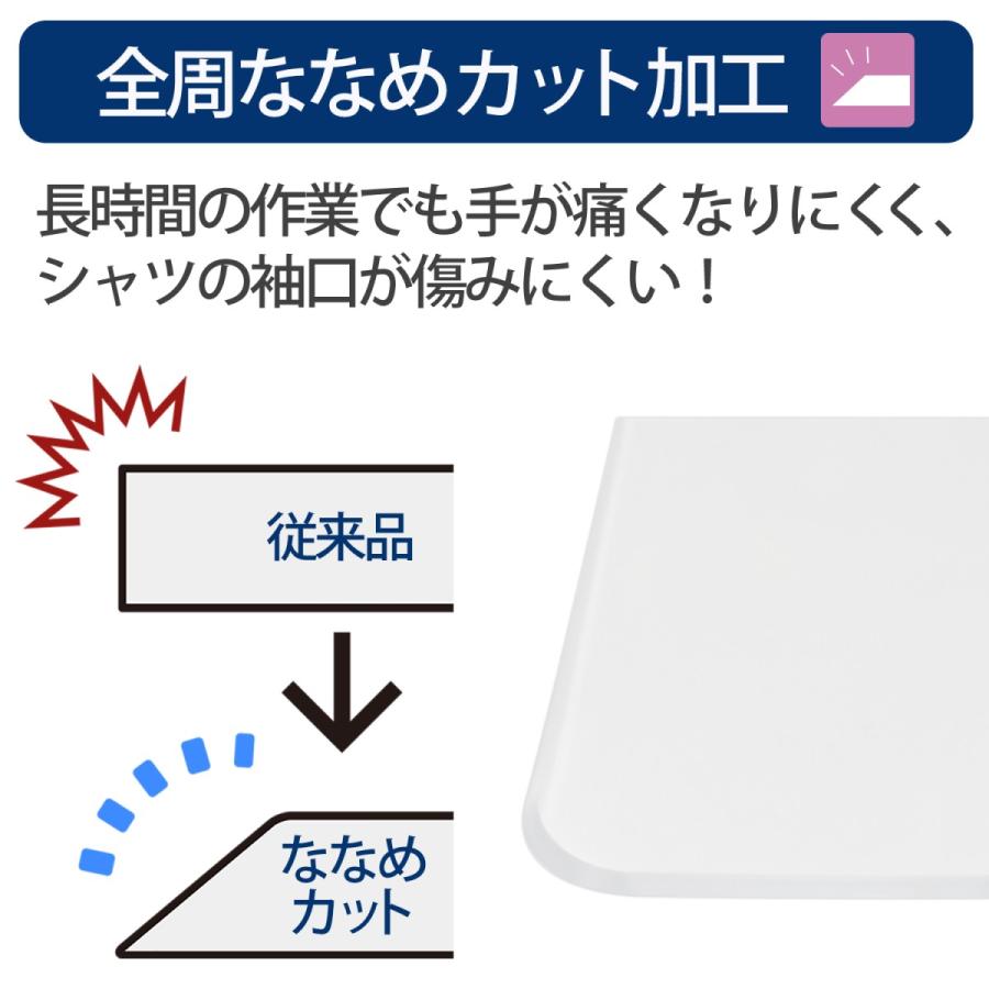 プラス(PLUS) デスクマット 1.7 OA ななめカット マウス対応 奥行き590mm シングルタイプ DM-010MS W600×D450mm 41-345 | PLUS | 05