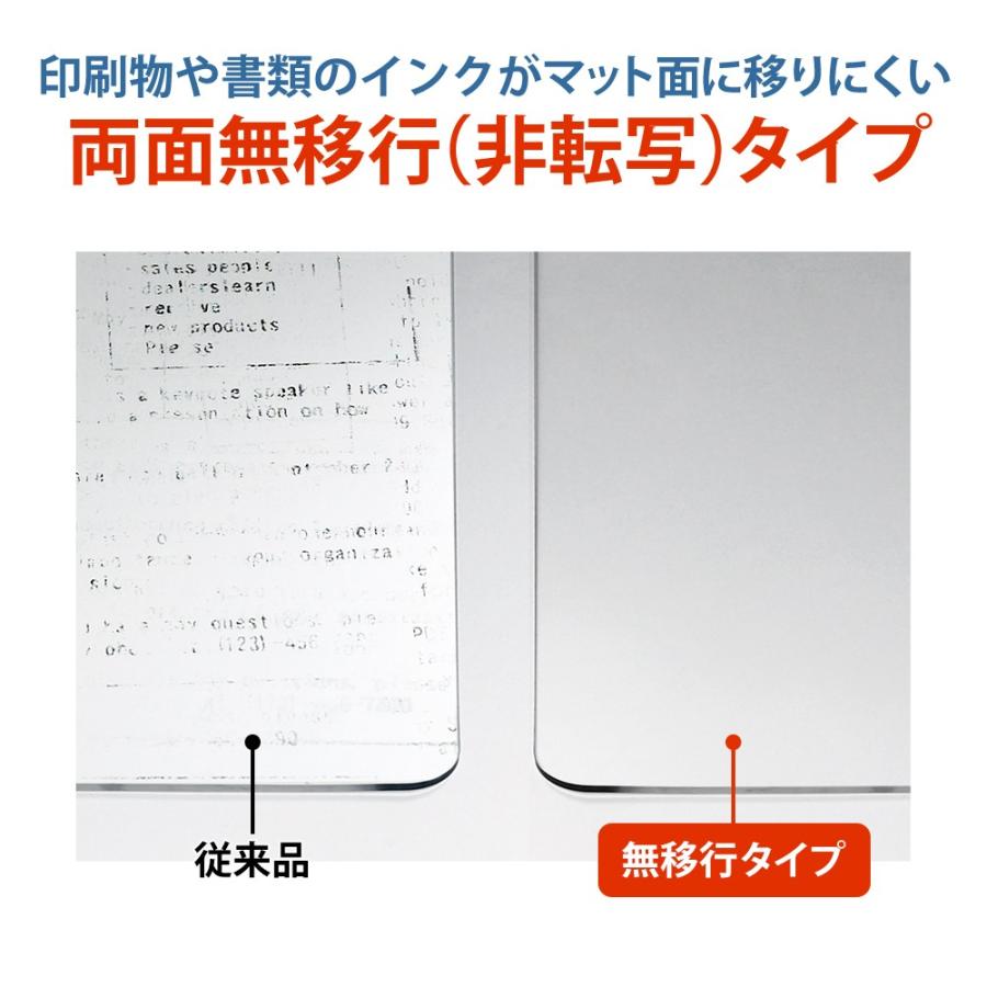 プラス(PLUS) 硬質デスクマット プラスマット Wタイプ（下敷付ライトグリーン） 両面無移行 DM-010PW W600×D450mm 36-742 | PLUS | 04