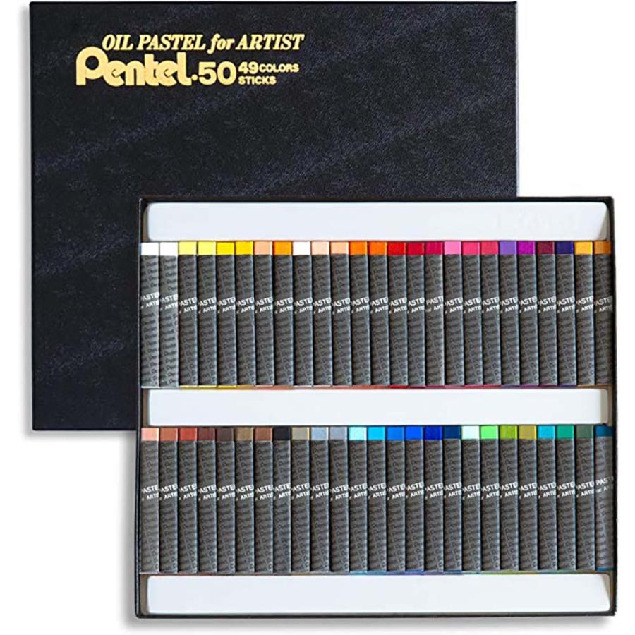 【ラッピング無料】＜ぺんてる＞ 専門家用パス 50色セット PTA-50D | ぺんてる