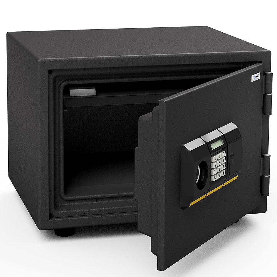 【開梱設置無料】エーコー 家庭用小型耐火金庫 BSS-PK (テンキー＆シリンダー式) A4横対応 1時間耐火 19.5L トレー1枚 51kg 地震 災害 防災 |  | 01