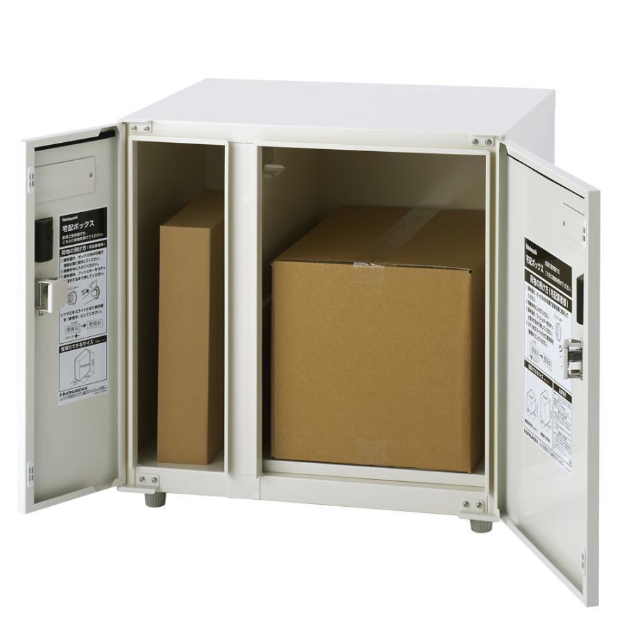 ナカバヤシ　宅配ボックス２枚扉アイボリー　STB-301-IV | ブランド登録なし | 02