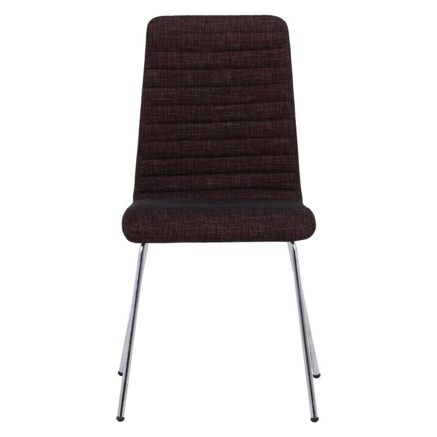 不二貿易 ダイニングチェアー ファブリック ブラウン 88028 | 不二貿易 | 01