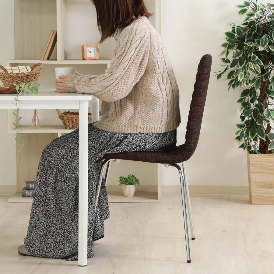 不二貿易 ダイニングチェアー ファブリック ブラウン 88028 | 不二貿易 | 05