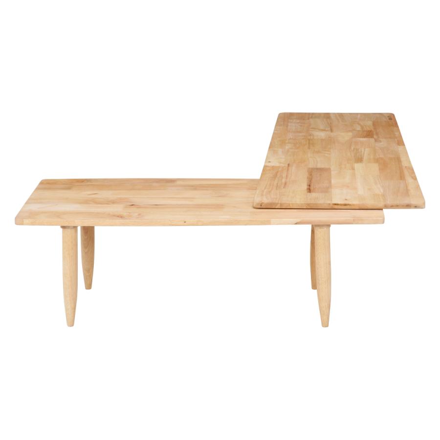 不二貿易 センターテーブル 北欧風 天板360度回転 ナチュラル 37002 | 不二貿易 | 04