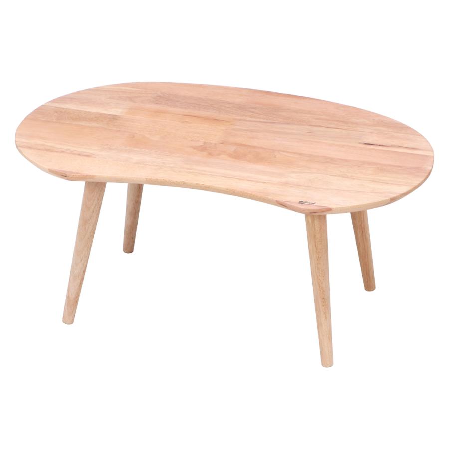 不二貿易 センターテーブル ビーンズ型 組立簡単 ナチュラル 37003 | 不二貿易