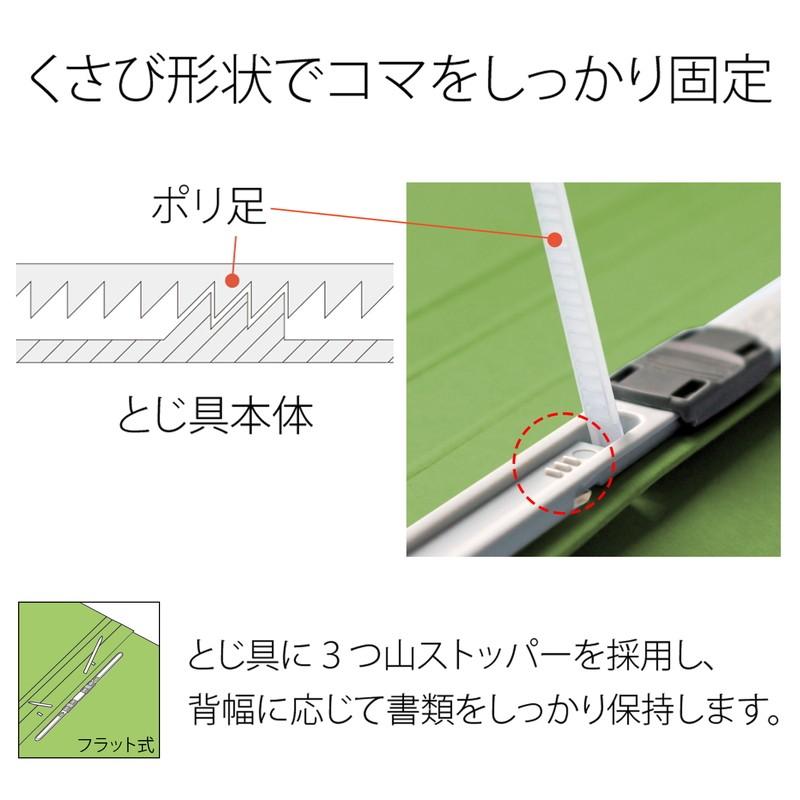 プラス(PLUS) 年組氏名フラットファイル A4S　リーフグリーン NO.021GA 79-274*10　10冊パック | PLUS | 06