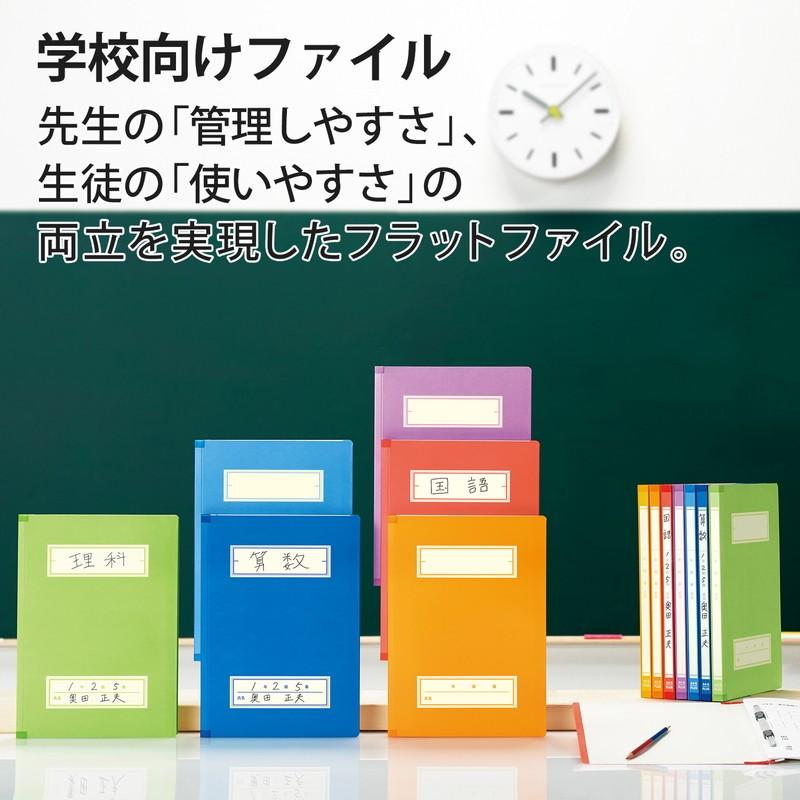 プラス(PLUS) 年組氏名スクールフラットファイル A4S　ブルー NO.021SGA 79-345*10　10冊パック | PLUS | 04