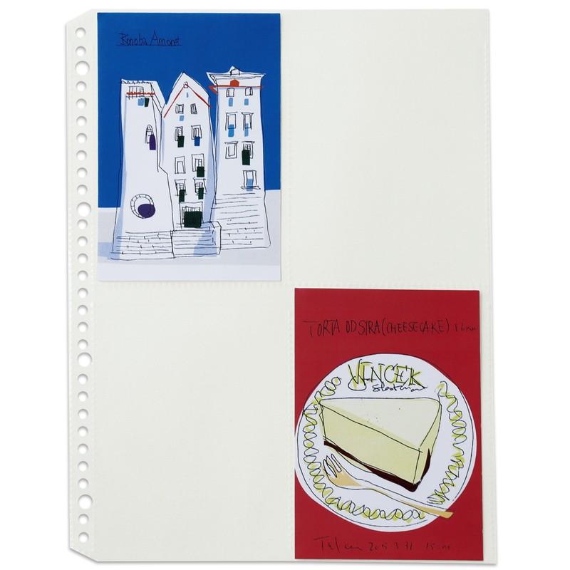 プラス(PLUS) リフィル ファイル差替ポケット 4ポケット A4 2穴4穴30穴 10枚入 透明 RE-144RW 87-444 | PLUS | 02