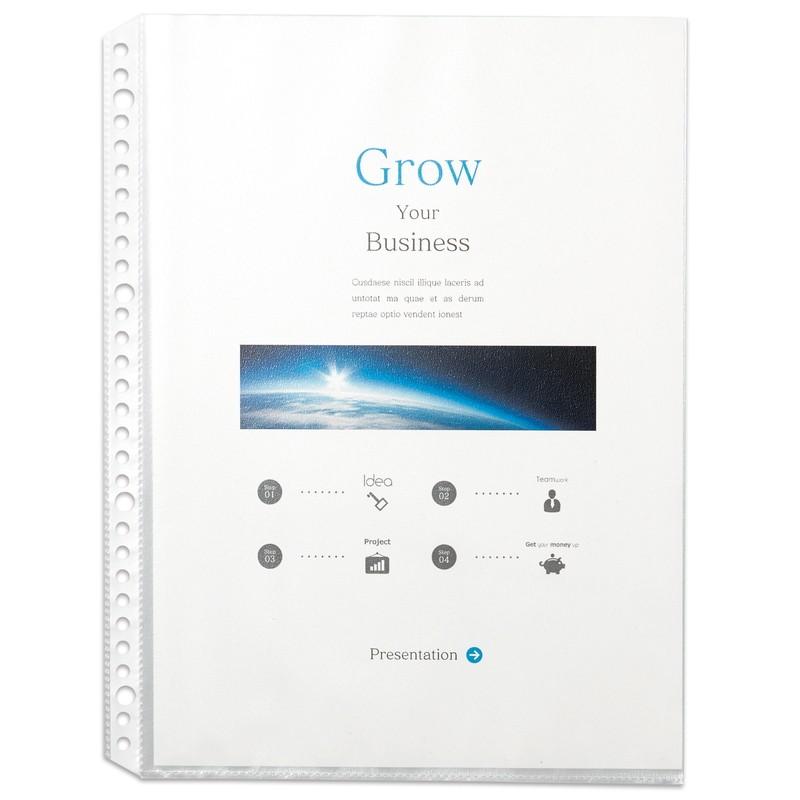 プラス(PLUS) リフィル ファイル差替ポケット 1ポケット A4 2穴4穴30穴 10枚入 透明 RE-161RW　87-180 | PLUS | 02