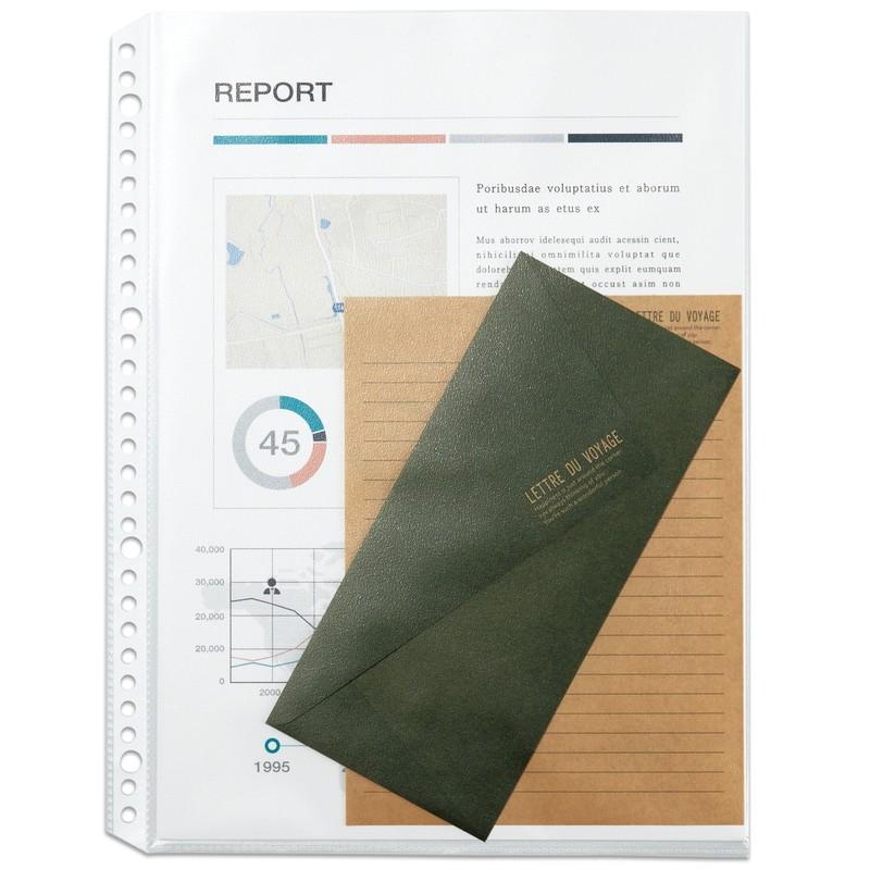 【欠品中：納期未定 入荷次第発送】プラス(PLUS) リフィル ファイル差替ポケット 1ポケット 厚口 A4 2穴4穴30穴 100枚入 透明 RE-142RW　87-451 | PLUS | 02