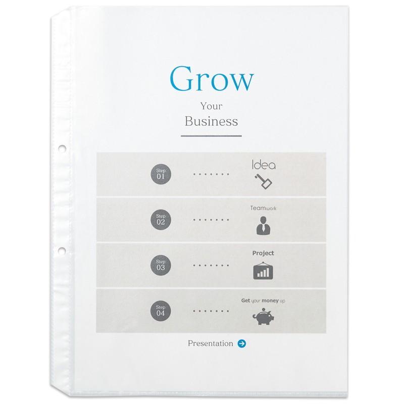 プラス(PLUS) リフィル ファイル差替ポケット 1ポケット A4 2穴 100枚入 透明 RE-172RW　87-140 | PLUS | 02