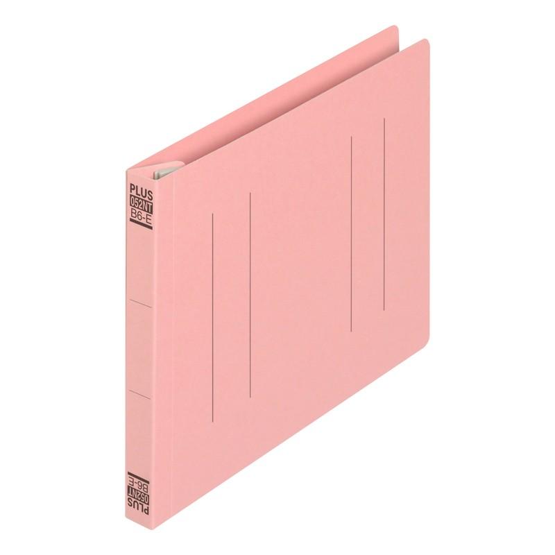 プラス(PLUS) フラットファイル ノンステッチ B6-E 180枚とじ ピンク 10冊パック No.052NT　98-288*10 | PLUS