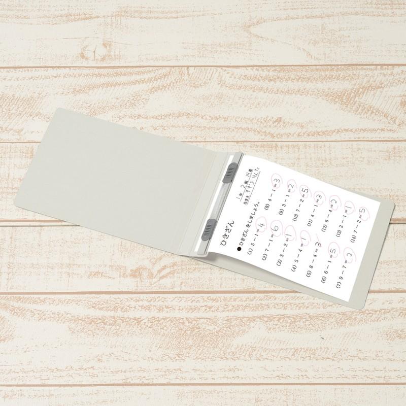 プラス(PLUS) フラットファイル ノンステッチ B6-E 180枚とじ グレー 10冊パック No.052NT　98-289*10 | PLUS | 03