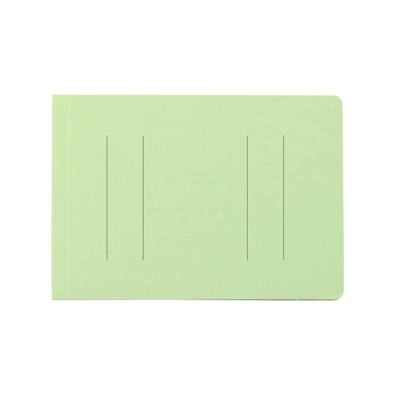 プラス(PLUS) フラットファイル ノンステッチ B6-E 180枚とじ グリーン 10冊パック No.052NT　98-286*10 | PLUS | 02