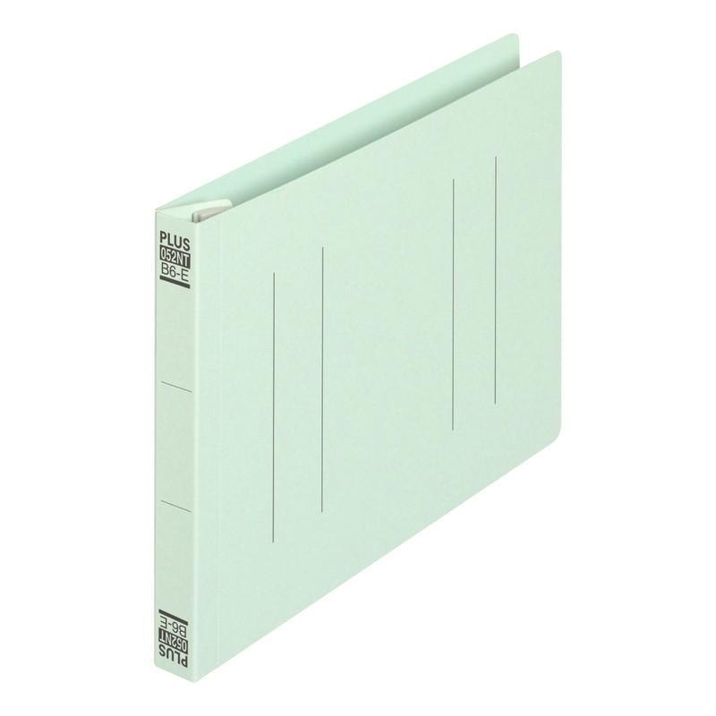 プラス(PLUS) フラットファイル ノンステッチ B6-E 180枚とじ ブルー 10冊パック No.052NT　98-285*10 | PLUS