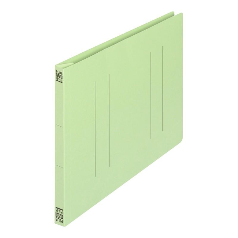 プラス(PLUS) フラットファイル ノンステッチ B5-E 180枚とじ グリーン 10冊パック No.032NT　98-266*10 | PLUS