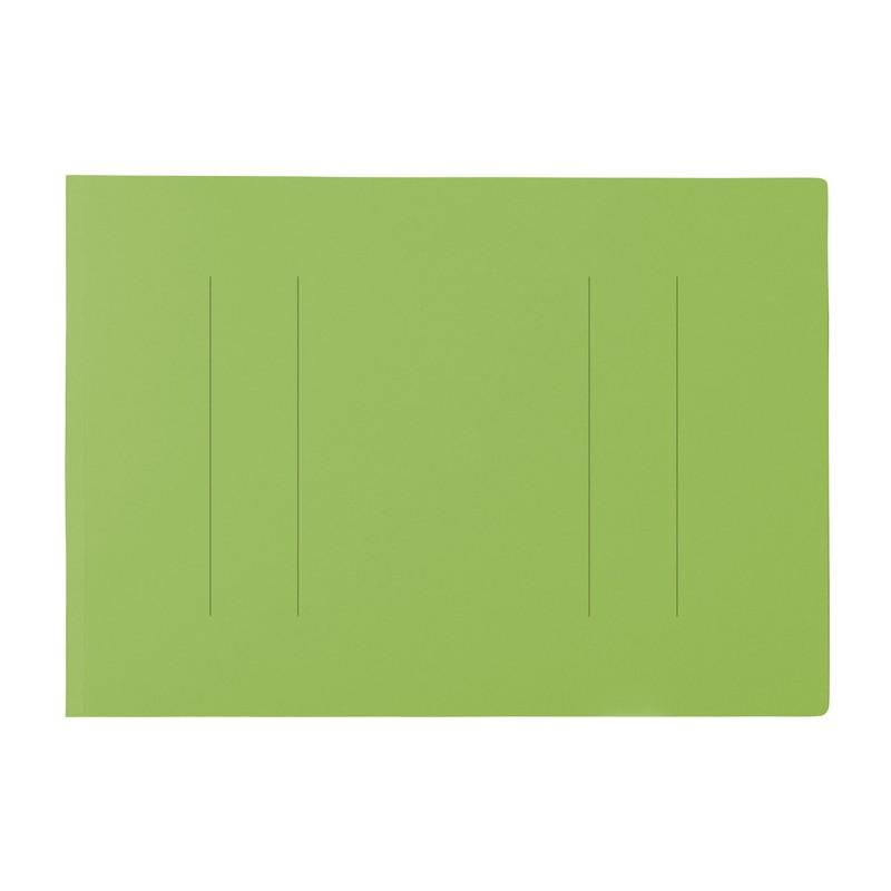 プラス(PLUS) フラットファイル ノンステッチ B4-E 180枚とじ リーフグリーン 10冊パック No.012NT　98-214*10 | PLUS | 02