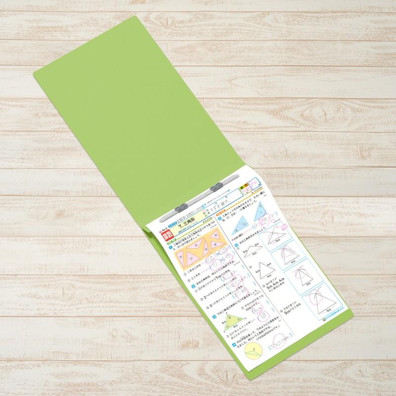 プラス(PLUS) フラットファイル ノンステッチ B4-E 180枚とじ リーフグリーン 10冊パック No.012NT　98-214*10 | PLUS | 03