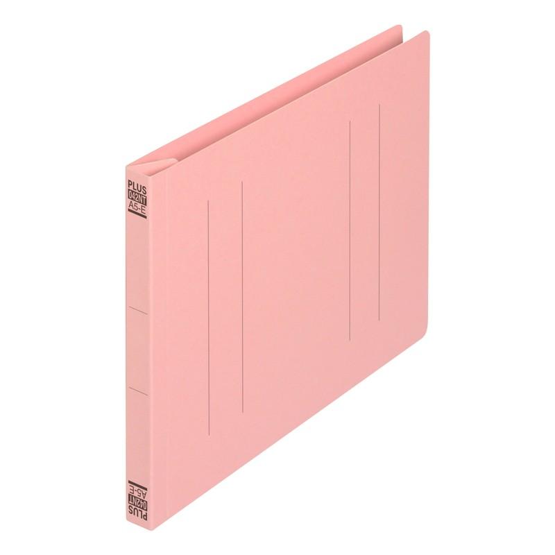 プラス(PLUS) フラットファイル ノンステッチ A5-E 180枚とじ ピンク 10冊パック No.042NT　98-278*10 | PLUS