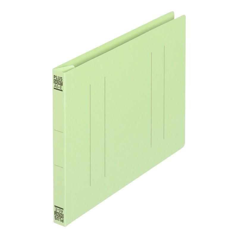プラス(PLUS) フラットファイル ノンステッチ A5-E 180枚とじ グリーン 10冊パック No.042NT　98-276*10 | PLUS