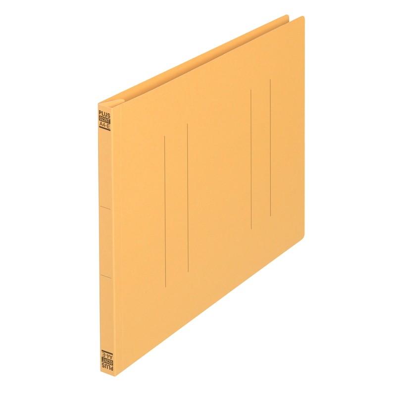 プラス(PLUS) フラットファイル ノンステッチ A4-E 180枚とじ イエロー 10冊パック No.022NT　98-237*10 | PLUS