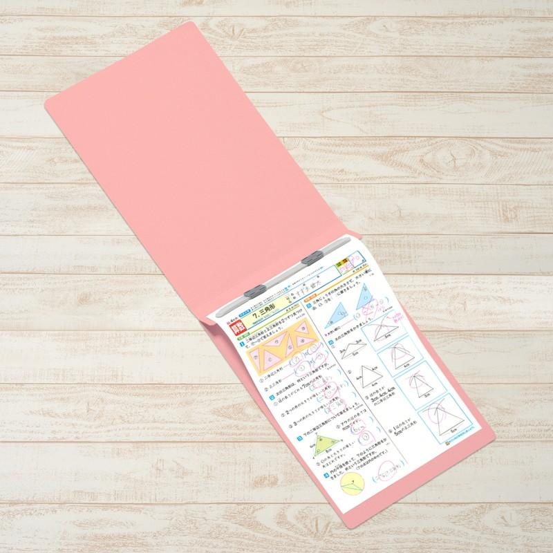 プラス(PLUS) フラットファイル ノンステッチ A4-E 180枚とじ ピンク 10冊パック No.022NT　98-238*10 | PLUS | 03