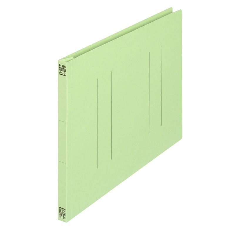 プラス(PLUS) フラットファイル ノンステッチ A4-E 180枚とじ グリーン 10冊パック No.022NT　98-236*10 | PLUS