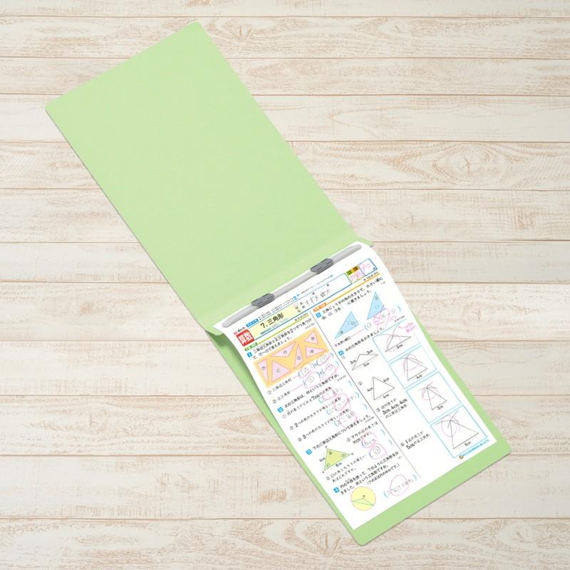 プラス(PLUS) フラットファイル ノンステッチ A4-E 180枚とじ グリーン 10冊パック No.022NT　98-236*10 | PLUS | 03