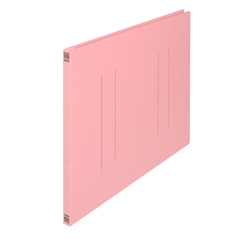 プラス(PLUS) フラットファイル ノンステッチ A3-E 180枚とじ ピンク 10冊パック No.002NT　98-208*10 | PLUS