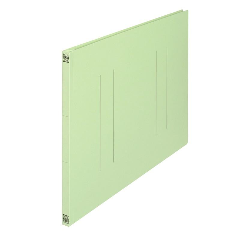 プラス(PLUS) フラットファイル ノンステッチ A3-E 180枚とじ グリーン 10冊パック No.002NT　98-206*10 | PLUS